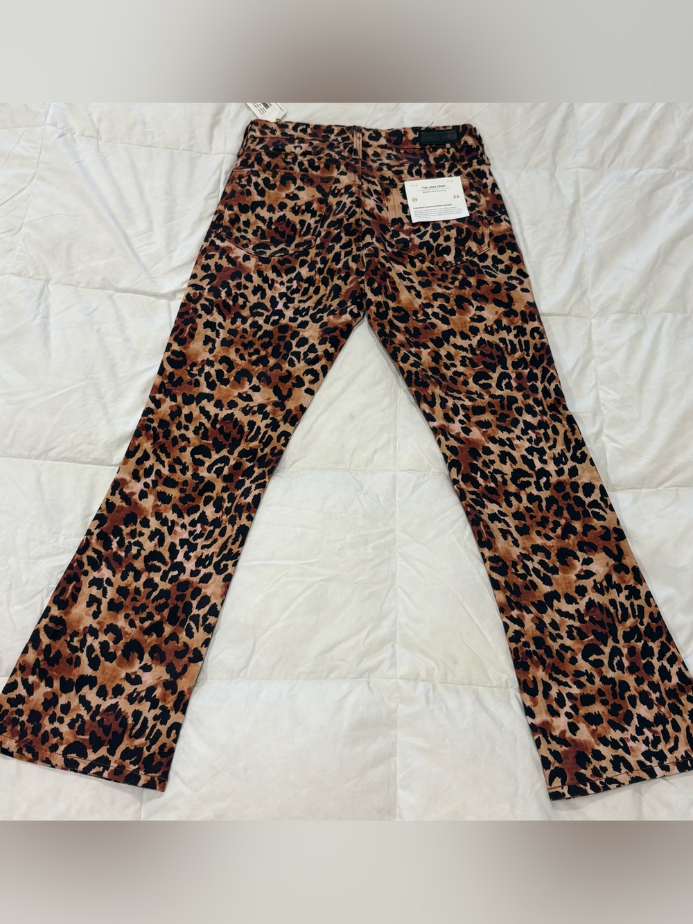 Women’s Adriano Goldschmied Leopard Print, The Jodi Crop Pants - Picture 4 of 7